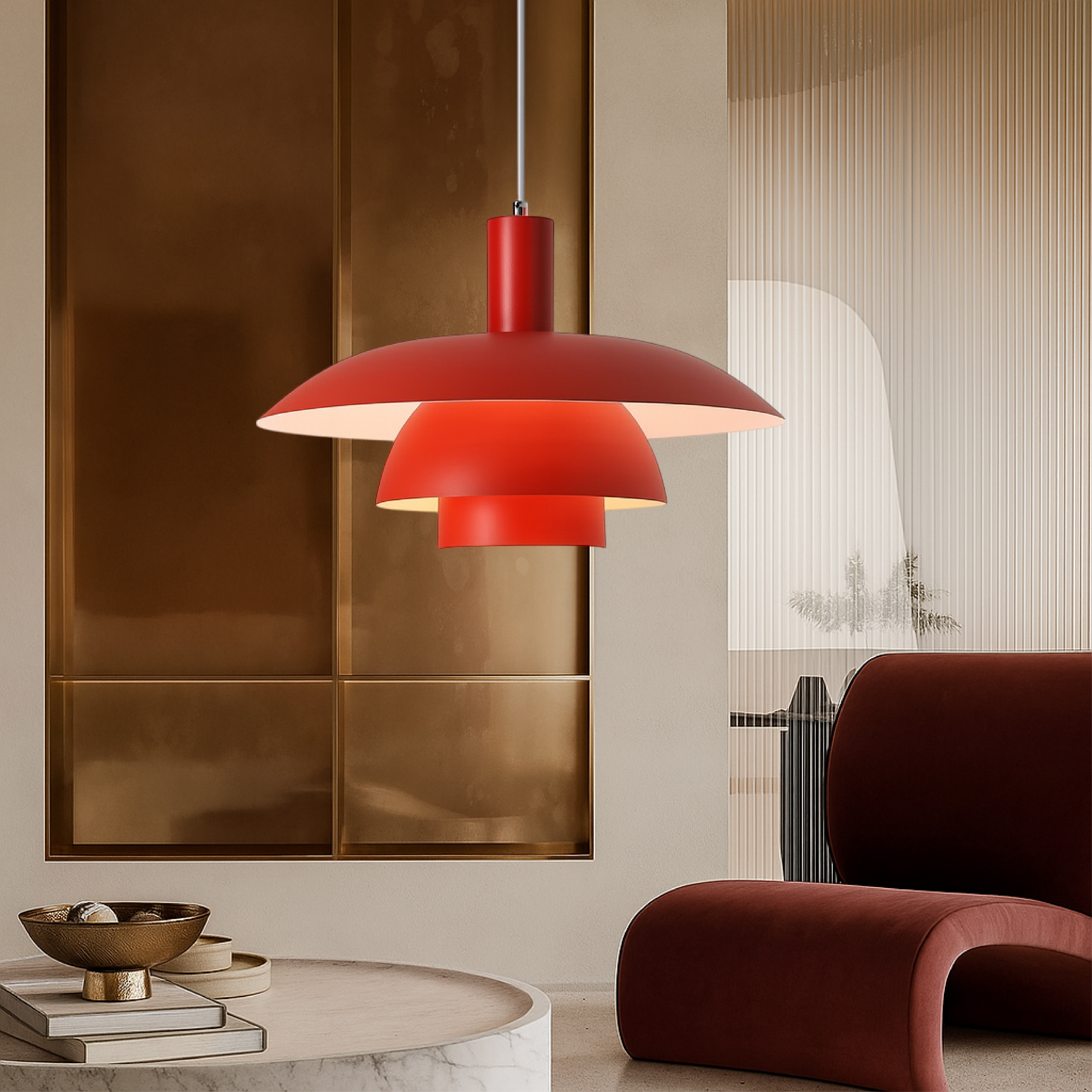 Scandinavian Pendant Light | Minimalist Kitchen Pendant Lighting | Eco-Friendly Hanging Light | Modern LED Ceiling Fixture | Irda's Danish Style Pendant Light 14