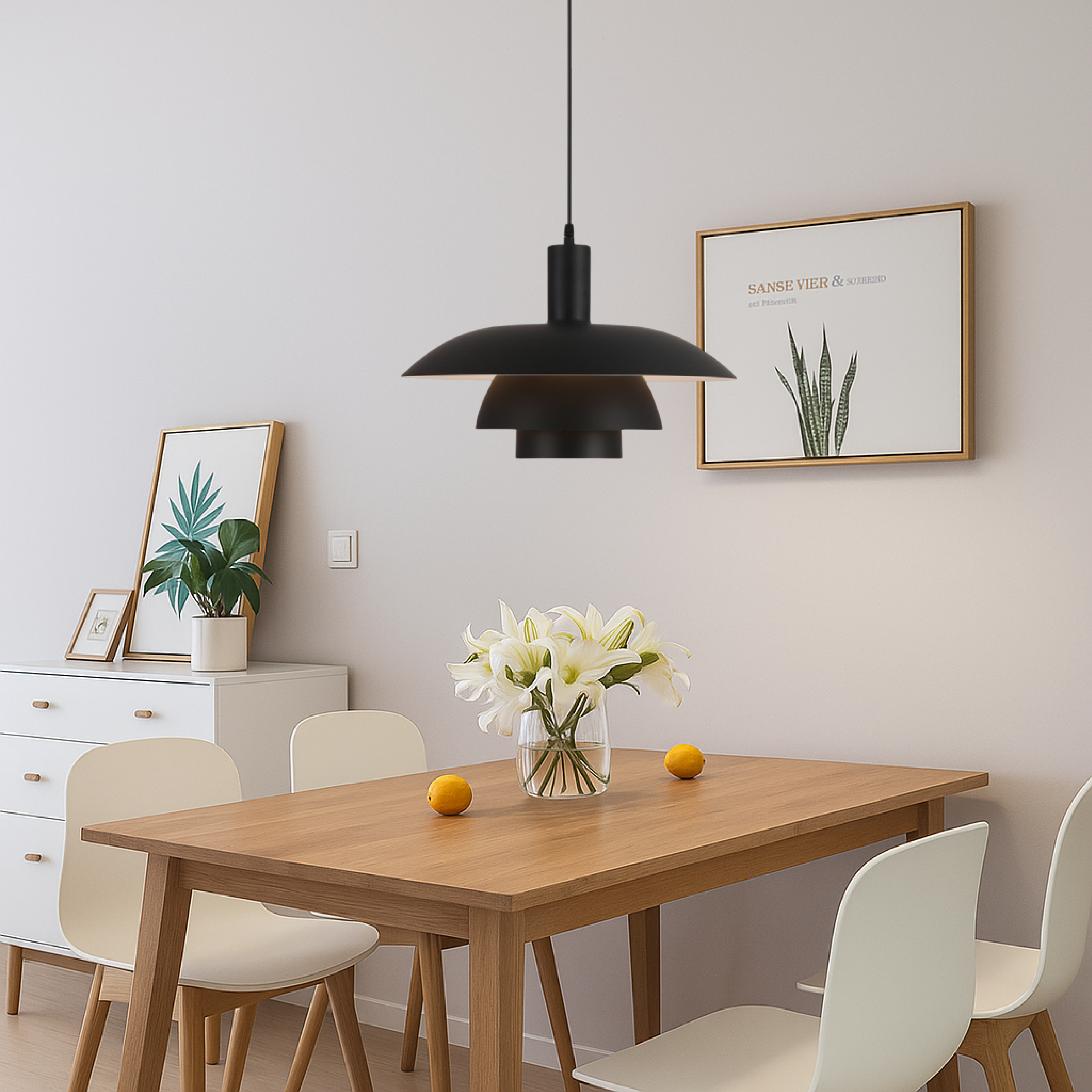Scandinavian Pendant Light | Minimalist Kitchen Pendant Lighting | Eco-Friendly Hanging Light | Modern LED Ceiling Fixture | Irda's Danish Style Pendant Light 2