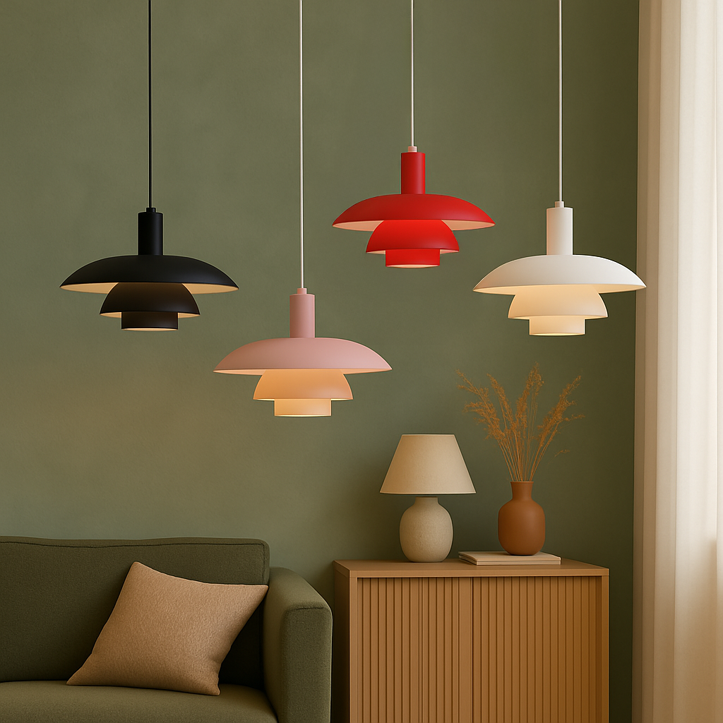 Scandinavian Pendant Light | Minimalist Kitchen Pendant Lighting | Eco-Friendly Hanging Light | Modern LED Ceiling Fixture | Irda's Danish Style Pendant Light 5