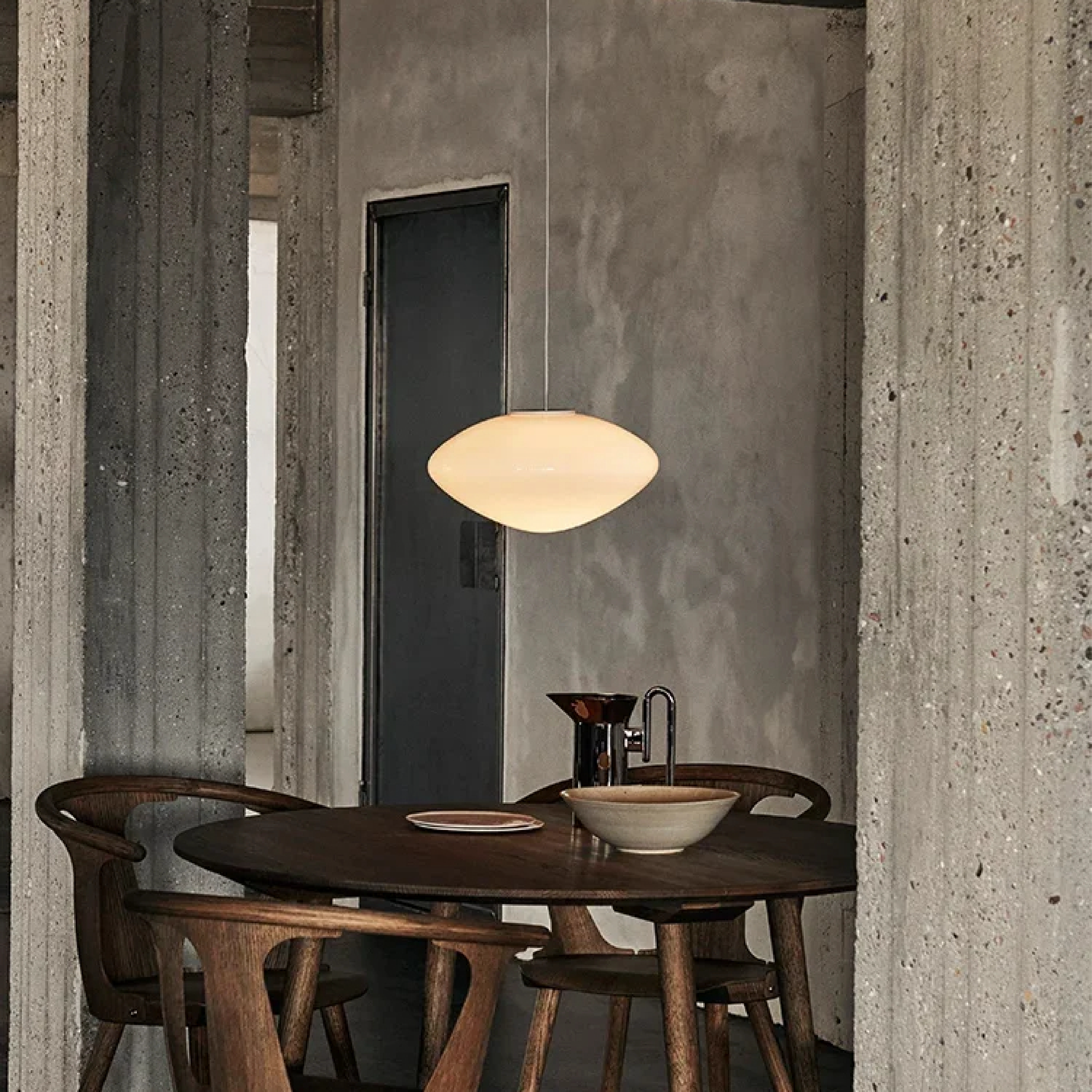 Scandinavian Pendant Light | Modern Glass Pendant Lighting | Adjustable Hanging Light | Pendant Lighting for Kitchen Island | Handi Danish Pendant for Home 0