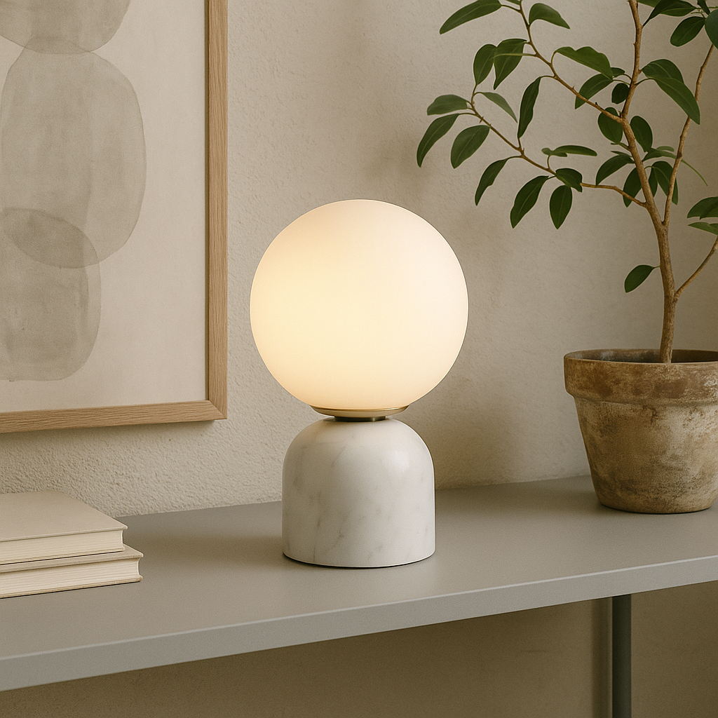 Scandinavian Table Lamp | Modern LED Light | Minimalist Design Fixture | Elegant Home Lighting | Hindsa Table Lamp for Dining Room 1