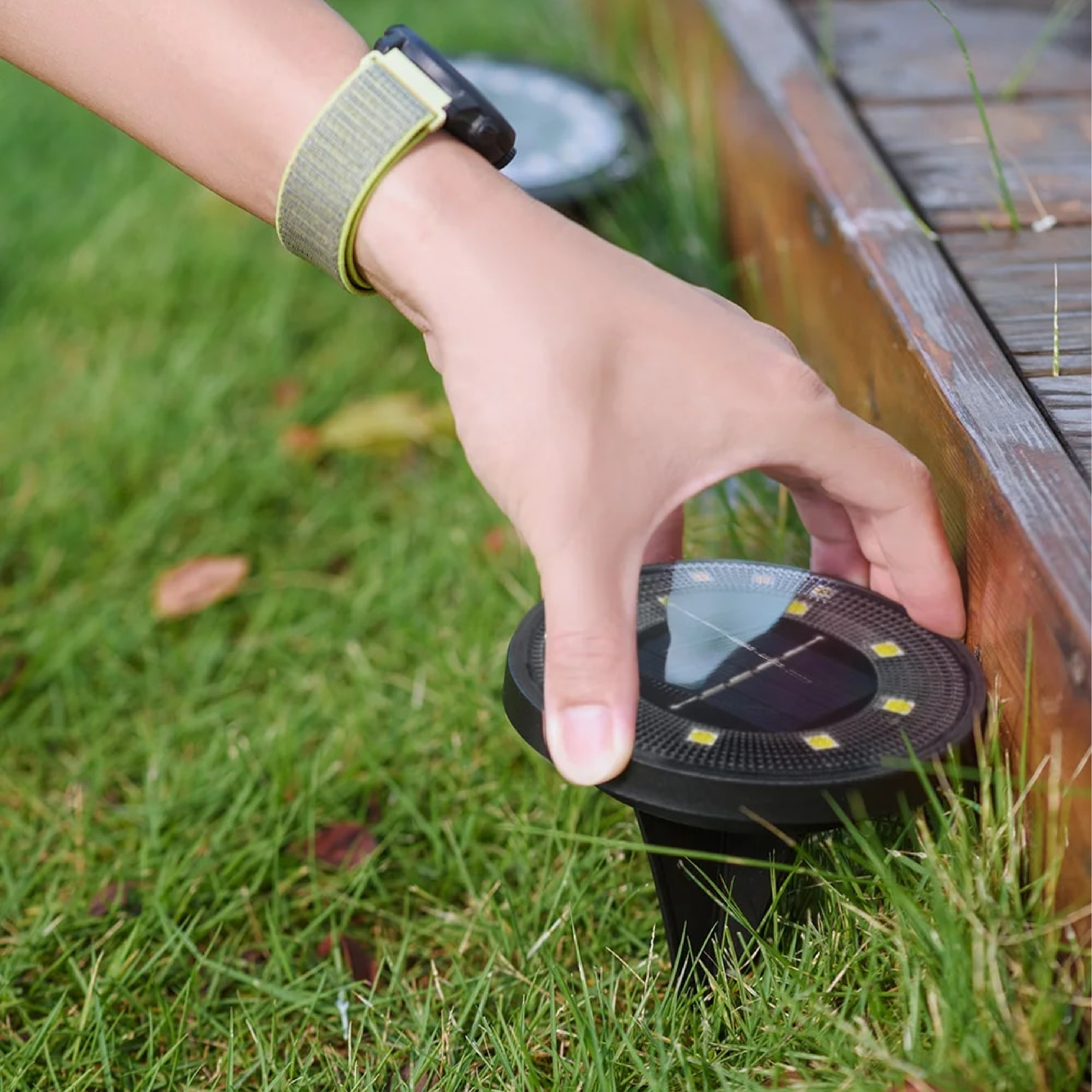 Solar Garden Lights - Waterproof LED Outdoor Lights for Eco-Friendly Illumination, 12 Hours of Light, Flexible Placement 3