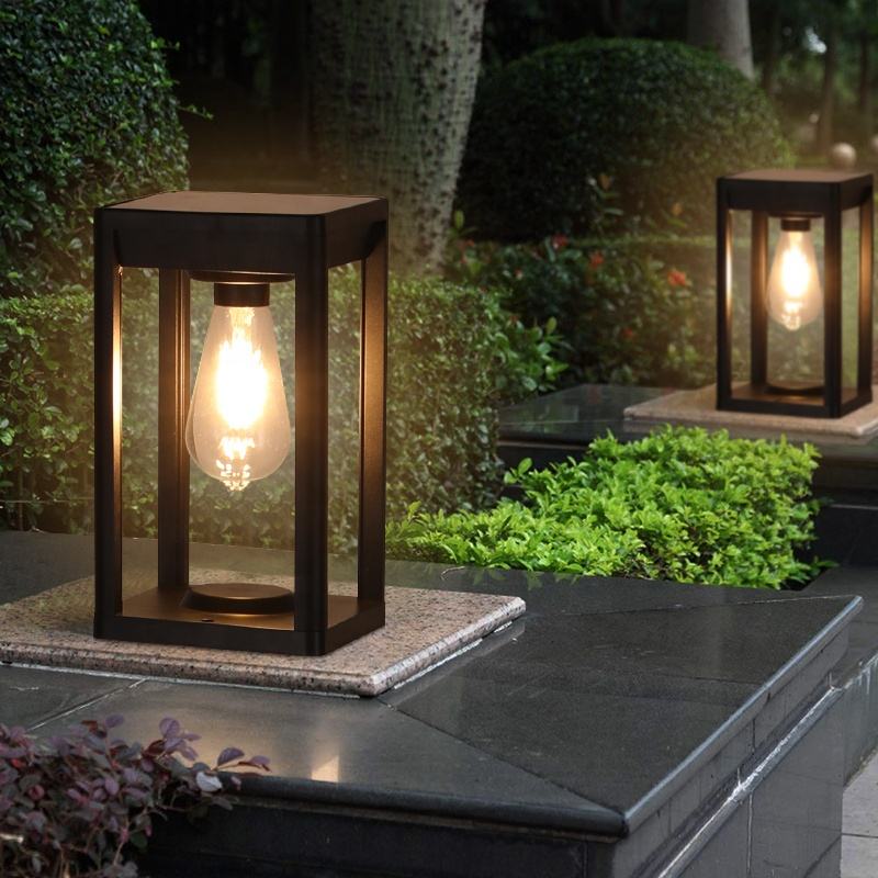Solar Garden Lights – Weather-Resistant Solar-Powered Pillar Lamp with LED Motion Detector for Outdoor Use 2