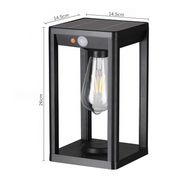 Solar Garden Lights – Weather-Resistant Solar-Powered Pillar Lamp with LED Motion Detector for Outdoor Use 6