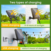 Solar String Lights | 20m Outdoor Fairy Lights | Waterproof Festoon Lights | Adjustable Brightness String Lights | Luminara Solar Lighting for Garden 4