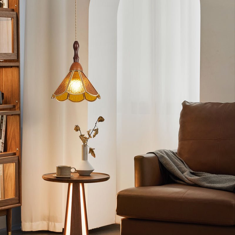 Tiffany Stained Glass Pendant Light | Vintage Kitchen Pendant Lighting | Elegant Glass Hanging Lights | Unique Decorative Ceiling Fixture | Stylish Tiffany Pendant Lamp 5