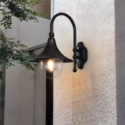 Vintage Black Outdoor Wall Light - IP54 Rated Lantern for Patios and Garden Walls 5
