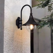 Vintage Black Outdoor Wall Light - IP54 Rated Lantern for Patios and Garden Walls 6