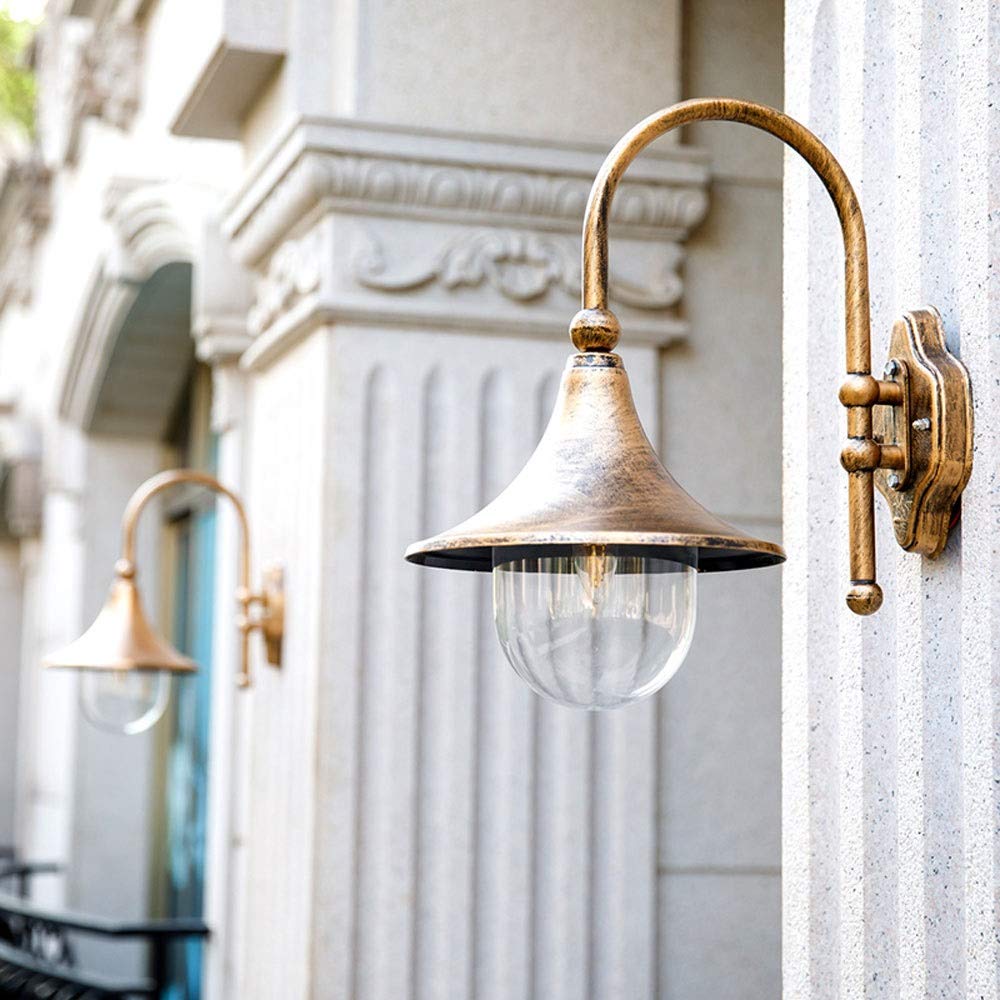 Vintage Black Outdoor Wall Light - IP54 Rated Lantern for Patios and Garden Walls 8