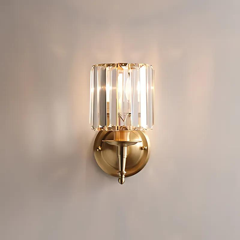 Vintage Brass Wall Sconce | Elegant Crystal Wall Light | Luxury Wall Lamp | Timeless Wall Sconce Lighting | Classic Vintage Sconce for Home 3