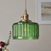 Vintage Crystal Pendant Light | Elegant Glass Hanging Light | Adjustable Ceiling Fixture | Stylish Hanging Lamps | Timeless Home Lighting Decor 0