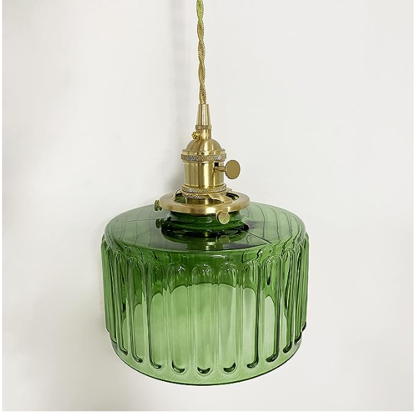Vintage Crystal Pendant Light | Elegant Glass Hanging Light | Adjustable Ceiling Fixture | Stylish Hanging Lamps | Timeless Home Lighting Decor 3