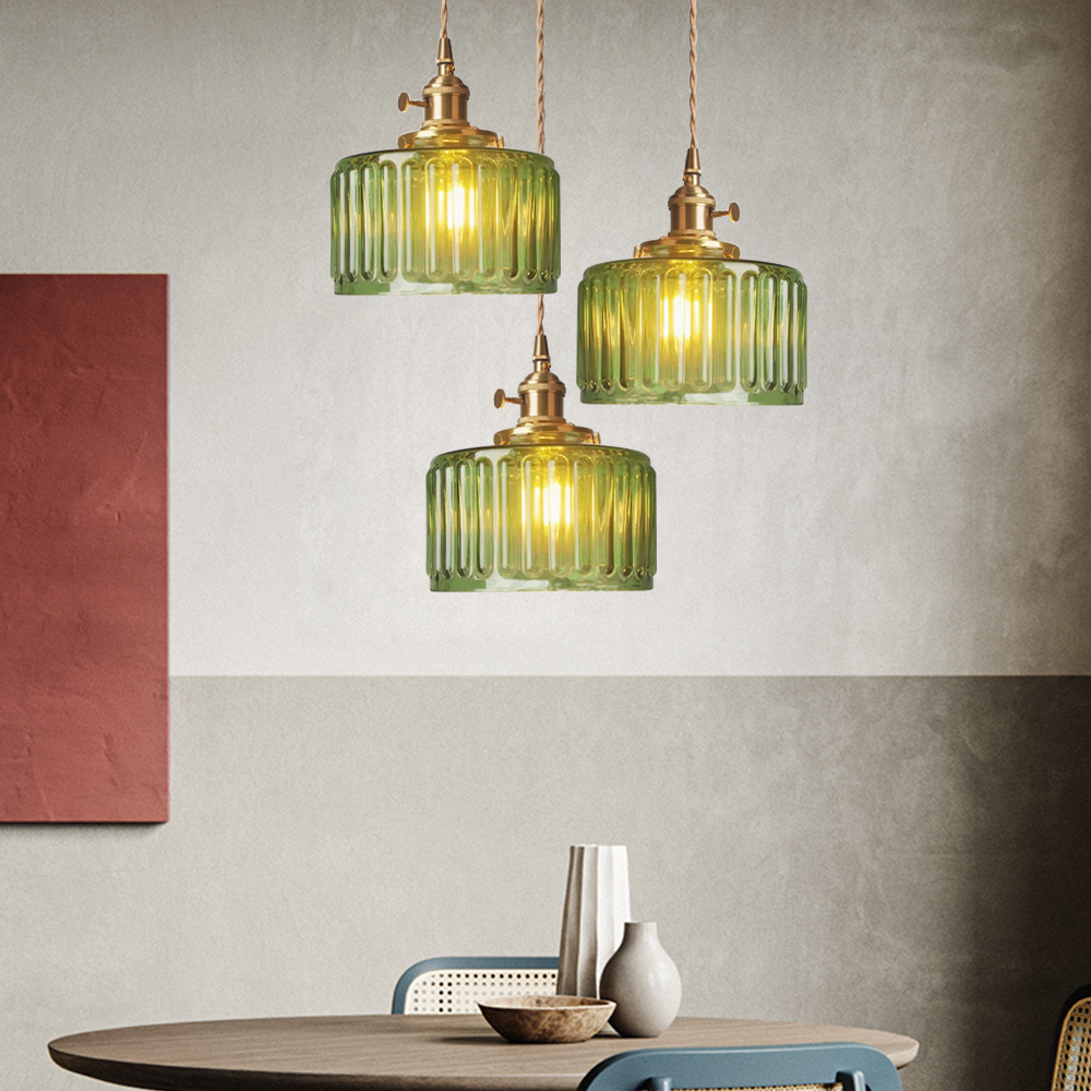 Vintage Crystal Pendant Light | Elegant Glass Hanging Light | Adjustable Ceiling Fixture | Stylish Hanging Lamps | Timeless Home Lighting Decor 5