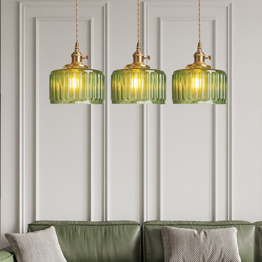 Vintage Crystal Pendant Light | Elegant Glass Hanging Light | Adjustable Ceiling Fixture | Stylish Hanging Lamps | Timeless Home Lighting Decor 6