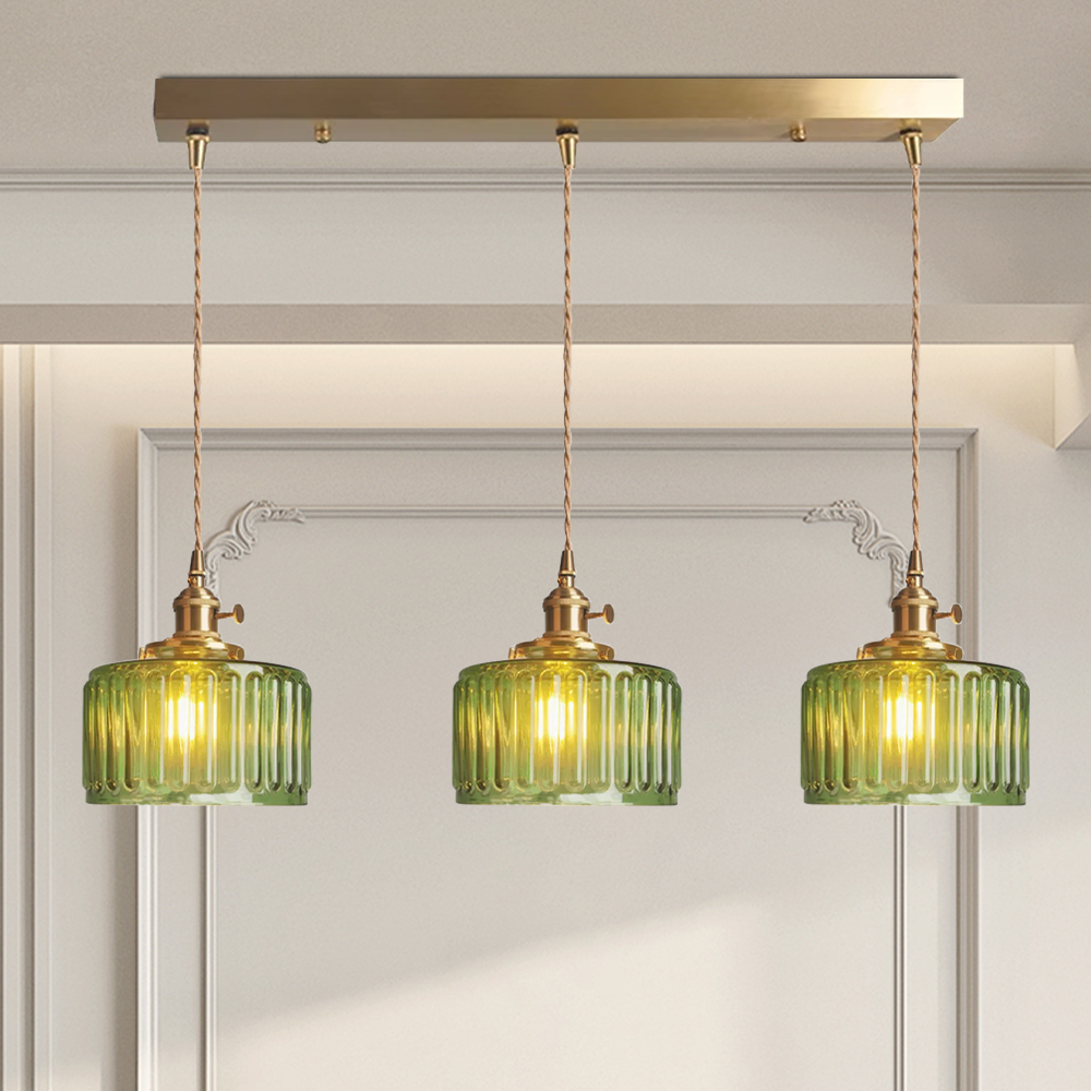 Vintage Crystal Pendant Light | Elegant Glass Hanging Light | Adjustable Ceiling Fixture | Stylish Hanging Lamps | Timeless Home Lighting Decor 7