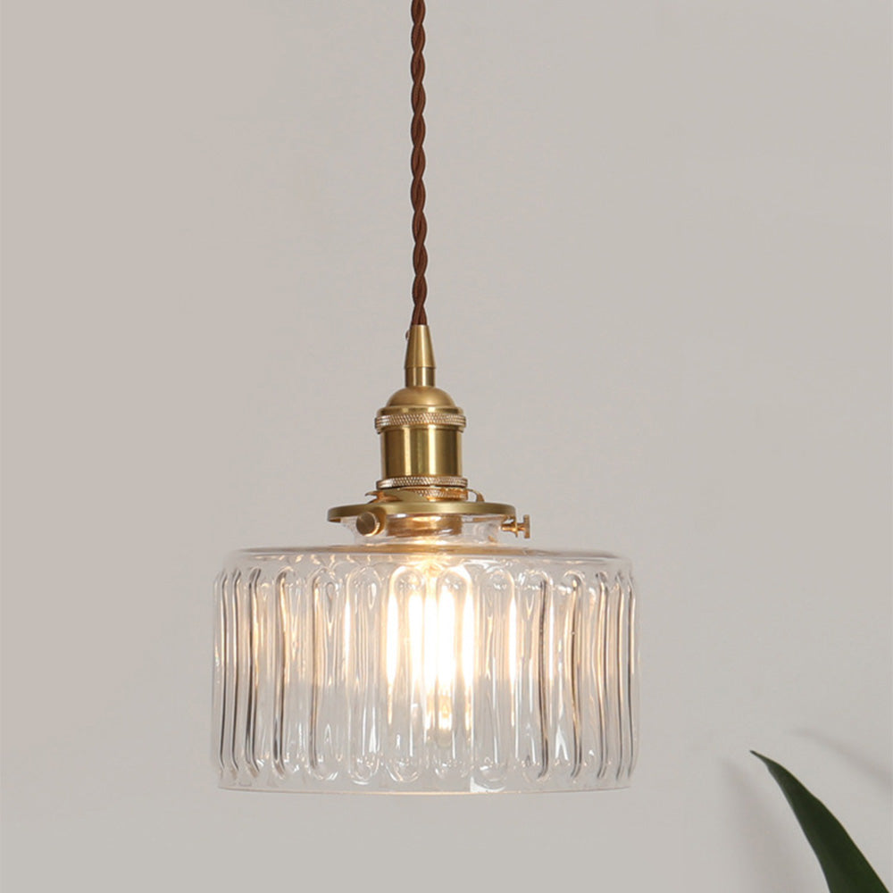 Vintage Crystal Pendant Light | Elegant Glass Hanging Light | Adjustable Ceiling Fixture | Stylish Hanging Lamps | Timeless Home Lighting Decor 8