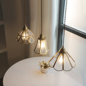 Vintage Glass Pendant Light | Handcrafted Kitchen Pendant Lighting | Adjustable Hanging Lights | Elegant Ceramic Fixture | Stylish Pendant for Home 2