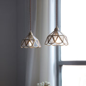 Vintage Glass Pendant Light | Handcrafted Kitchen Pendant Lighting | Adjustable Hanging Lights | Elegant Ceramic Fixture | Stylish Pendant for Home 3