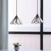 Vintage Glass Pendant Light | Handcrafted Kitchen Pendant Lighting | Adjustable Hanging Lights | Elegant Ceramic Fixture | Stylish Pendant for Home 4