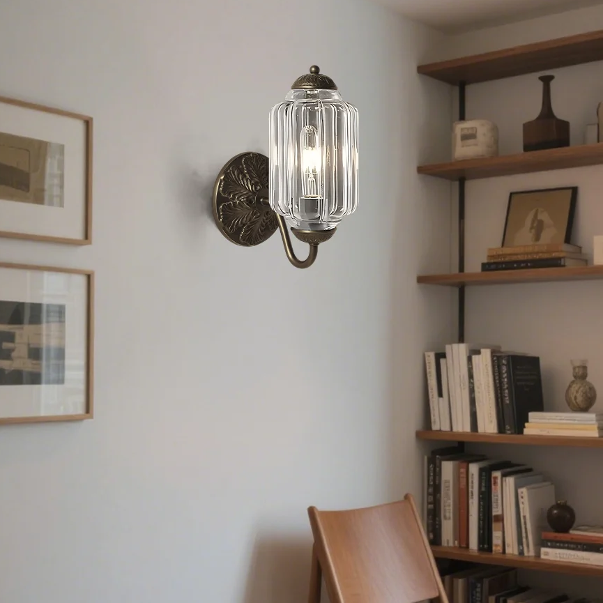 Vintage Milk Glass Wall Sconce | Elegant Wall Light Fixture | Retro Wall Lamp | Decorative Sconce Light | Aura Eloise Vintage Lighting 6