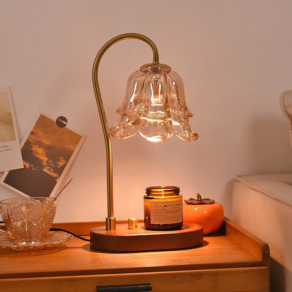 Vintage Table Lamp | Decorative Bedside Lamps | Aromatherapy Bedroom Light | Timeless Charm Glass Lamp 0