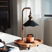 Vintage Wood Table Lamp | Aromatherapy Bedside Lamp | Elegant Desk Light | Wooden Table Lamps for Living Room | Serene Atmosphere Lamp 1