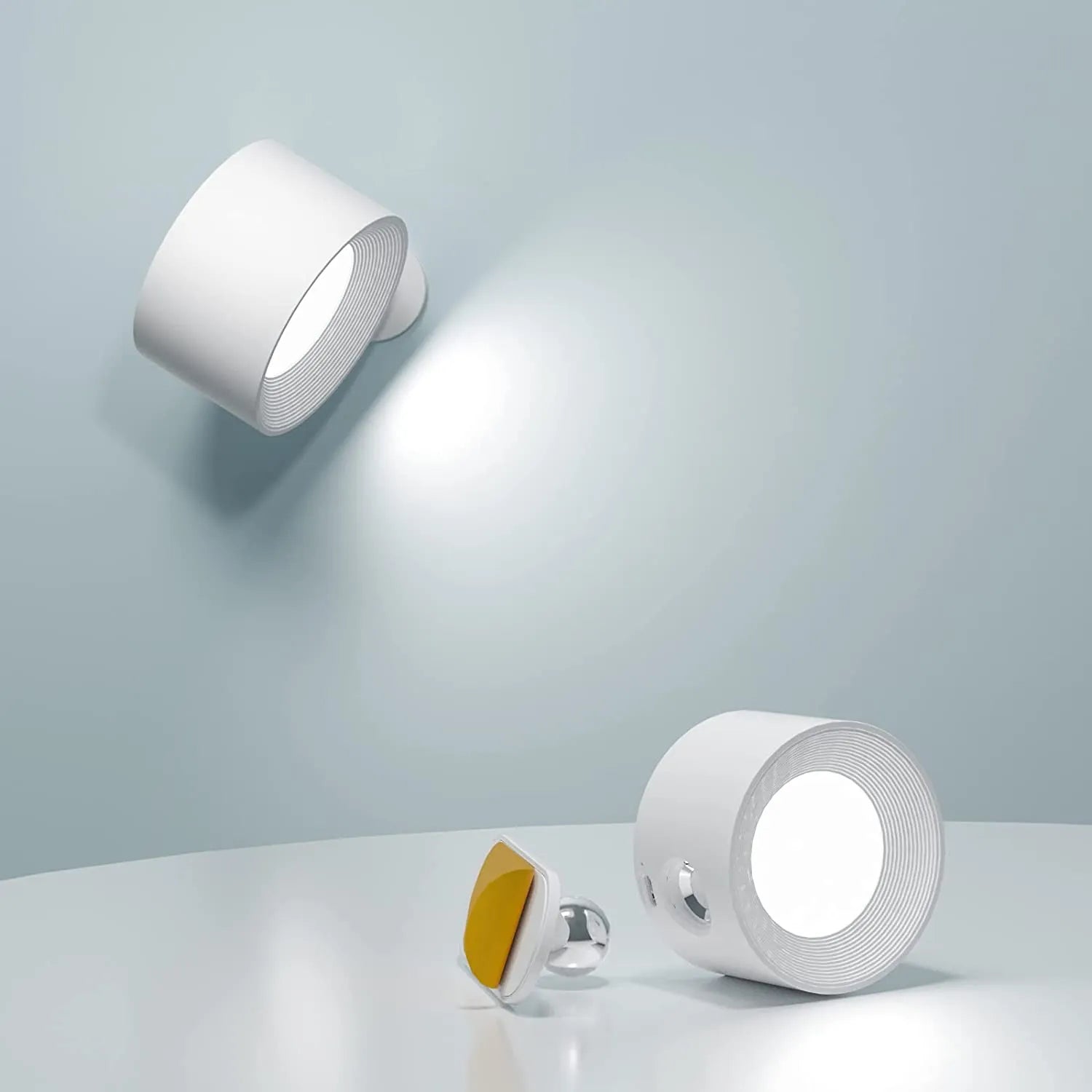 Wireless Battery Operated Wall Sconces | Rechargeable Sconce Light | Modern Wall Lamp | Adjustable Wall Lights | Sleek Minimalist Design 0