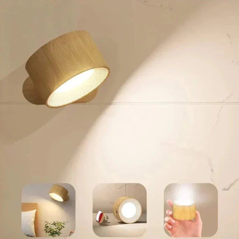 Wireless Battery Operated Wall Sconces | Rechargeable Sconce Light | Modern Wall Lamp | Adjustable Wall Lights | Sleek Minimalist Design 2